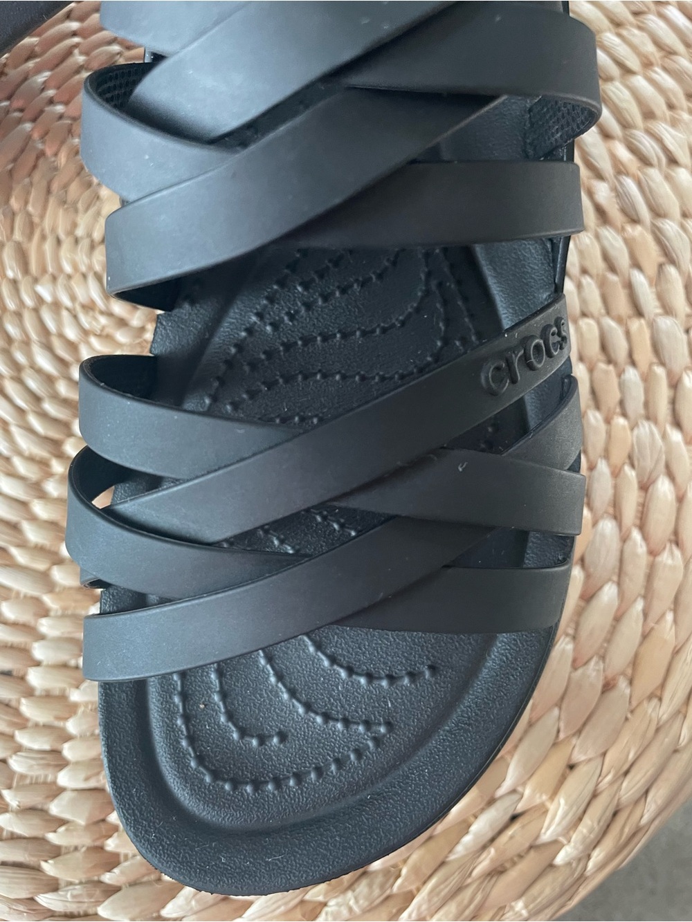 Crocs Brooklyn Strappy Low wedge Sandals in SZ 9 in like new condition - Picture 9 of 11
